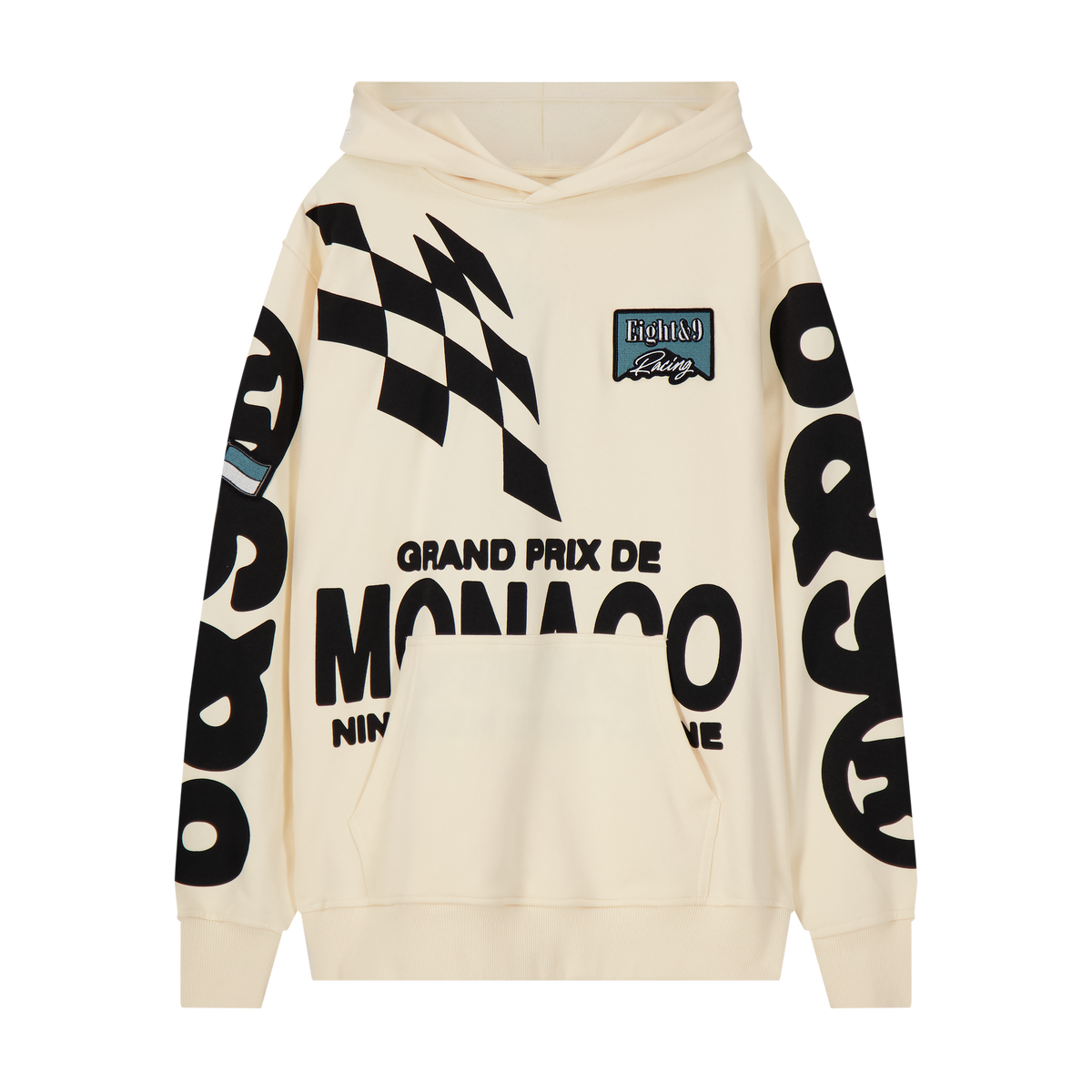 Grand Prix Pullover Hoodie Cream – 8&9 Clothing Co. Grand Prix Pullover Hoodie Cream – 8&9 Clothing Co.