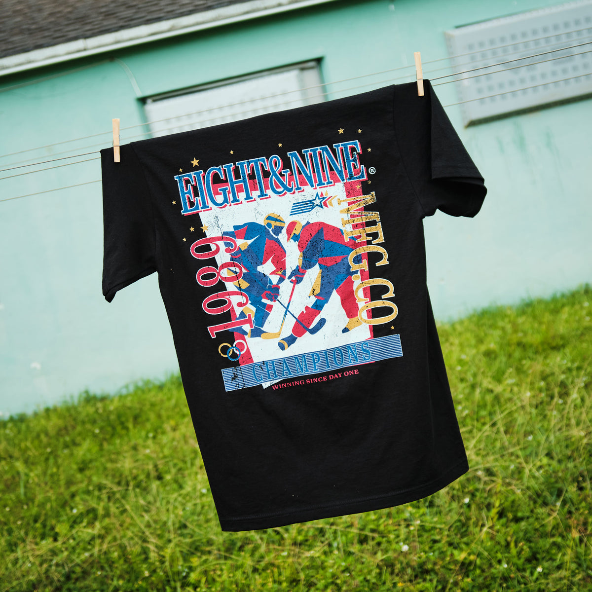 Winning Tee Black – 8&9 Clothing Co.