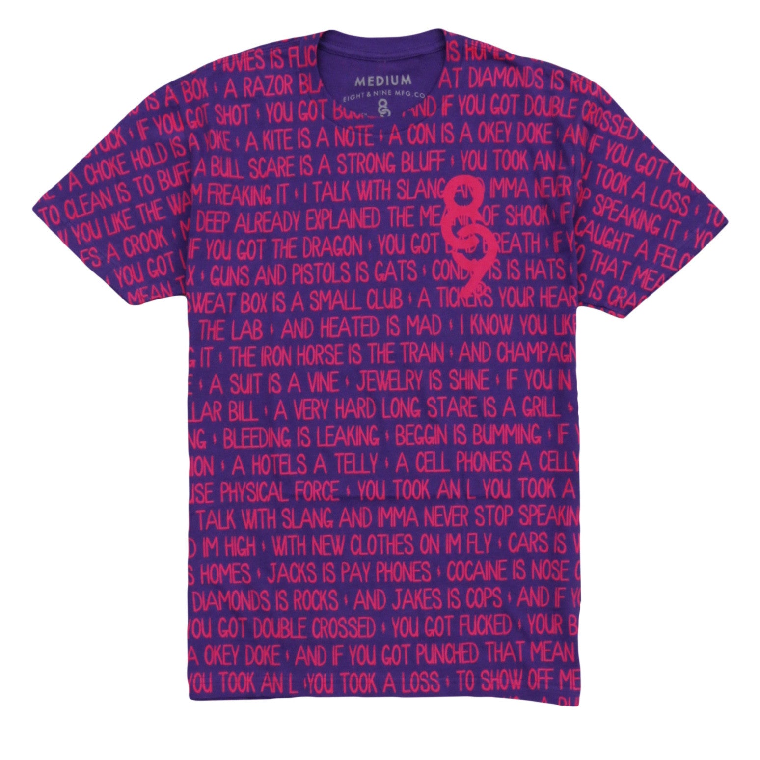 Criminal Slang (Big L) T Shirt Purple - 2