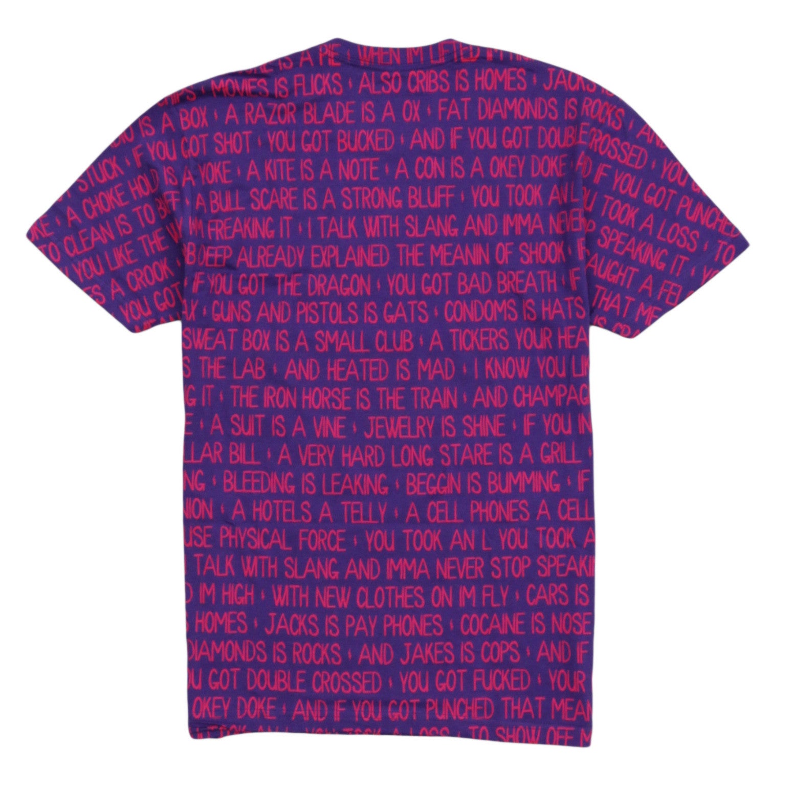 Criminal Slang (Big L) T Shirt Purple - 3