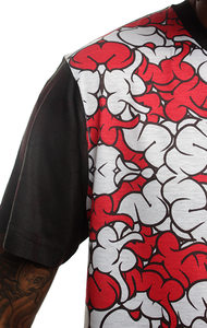 Brain Camo Fire Red Sublimated T Shirt - 3