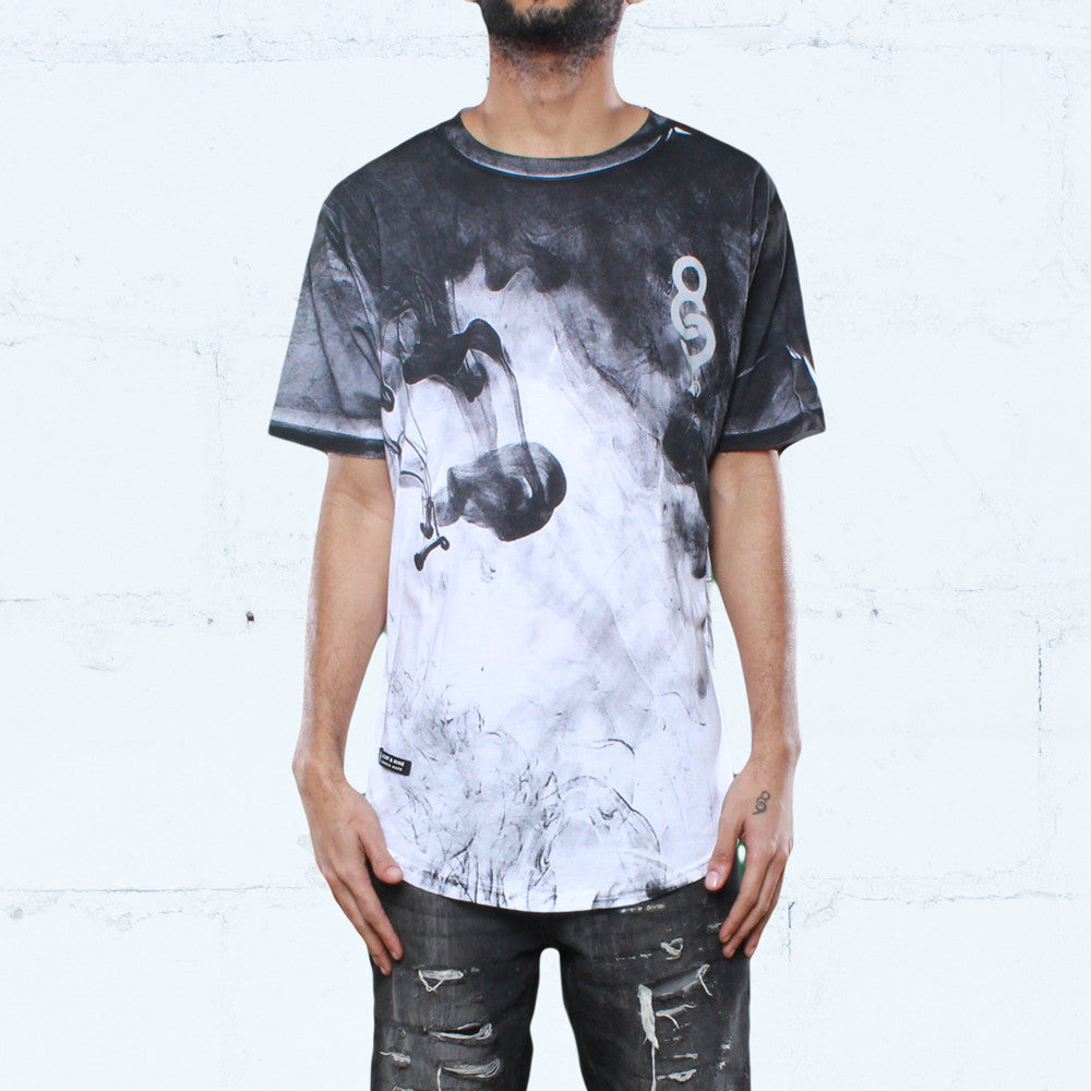 Double Take Color Block Curved Hem Shirt