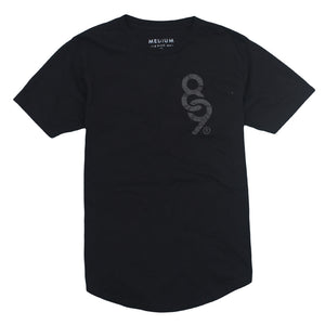 Curved Hem Keys Shirt Black Stealth - 1