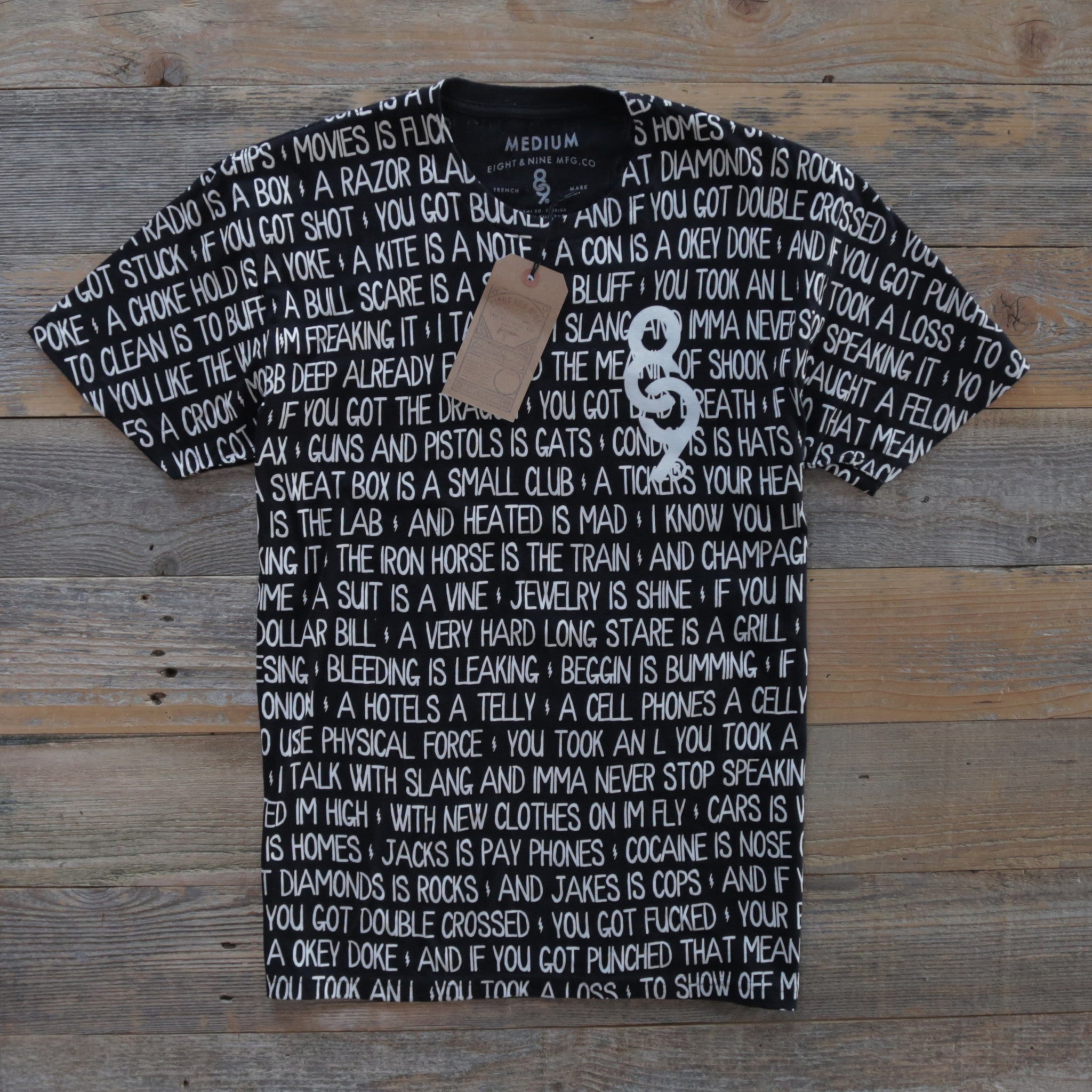 Criminal Slang (Big L) T Shirt Black - 2