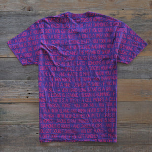 Criminal Slang (Big L) T Shirt Purple - 5