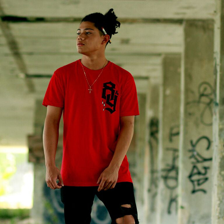 8and9 paradise classic red streetwear shirt