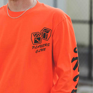 Dice LS T Shirt Orange