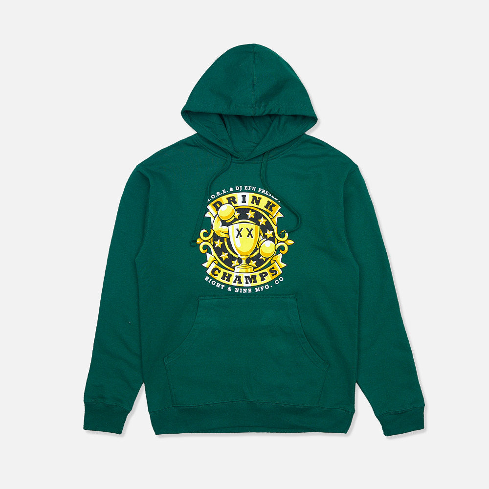 Drink Champs Classic Logo Hoodie Pine