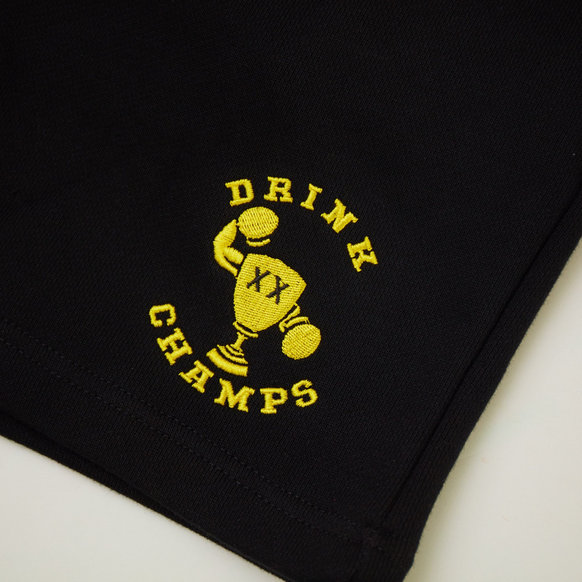 Drink Champs Embroidered Shorts Black