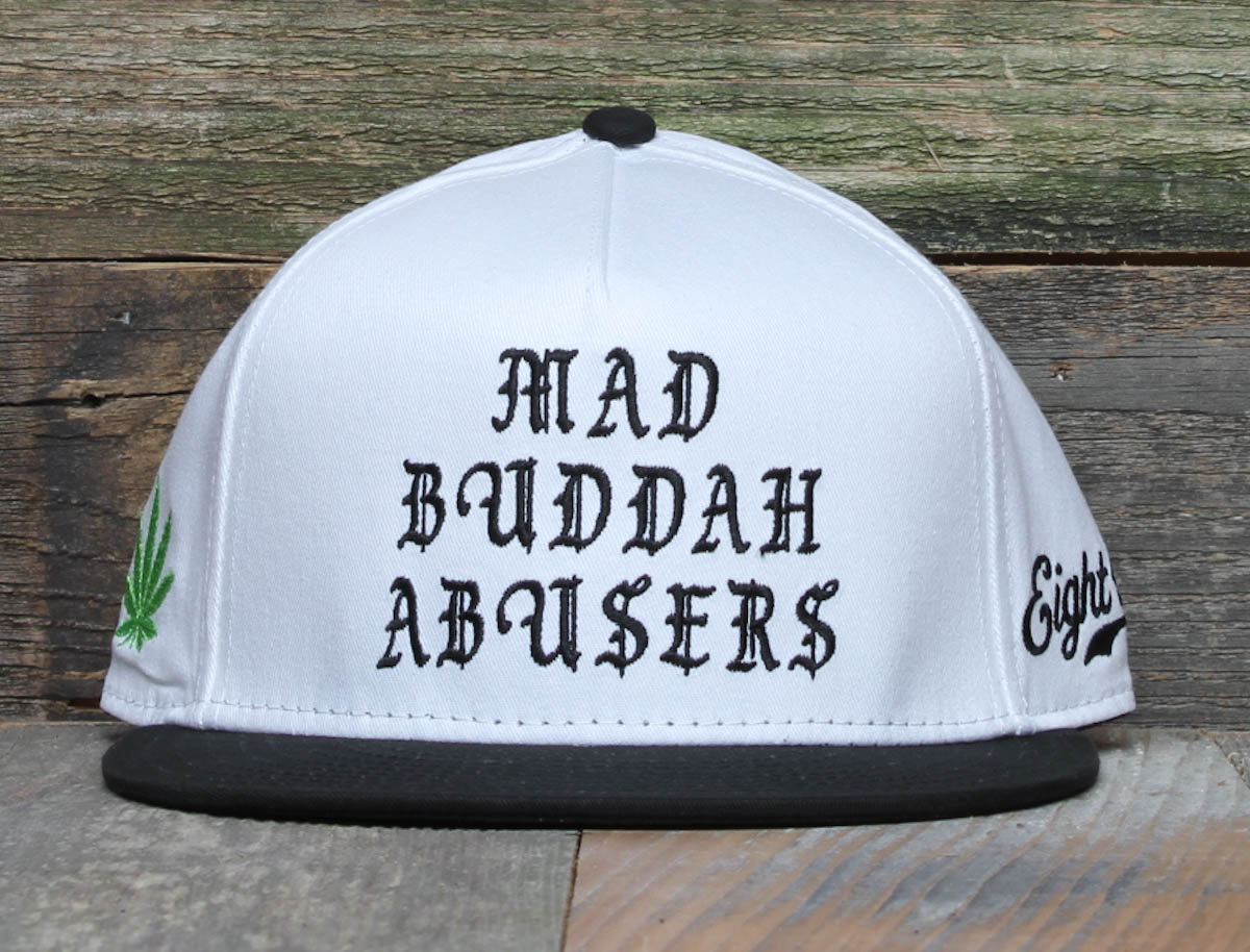 Abusers White Snapback Hat