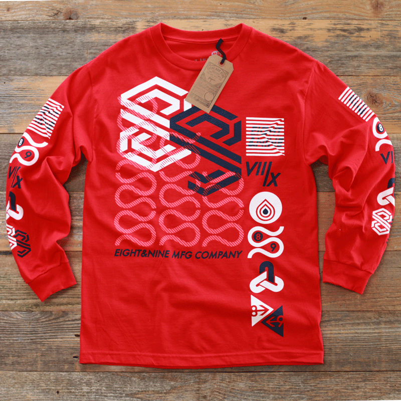 Wavy Tee Red L/S - 1