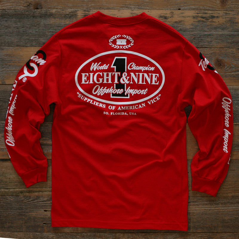 Offshore Imports L/S Tee Red - 2