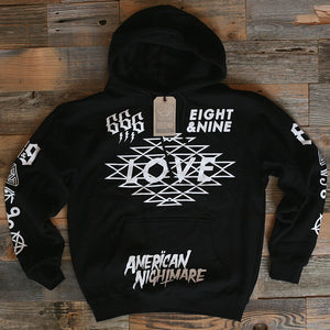 Love Hooded Sweatshirt Black - 1