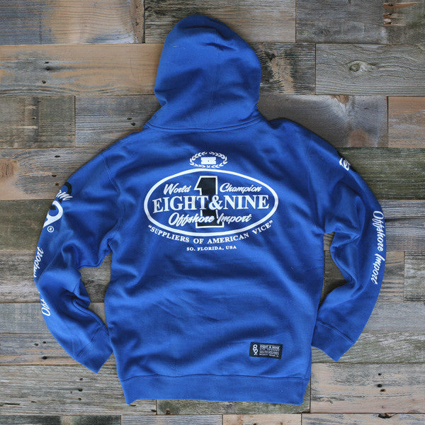 Offshore Imports Zip Up Hoody Sport Blue - 2