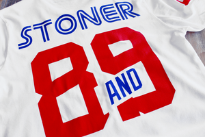 Stoner Hockey Jersey Tee White - 5