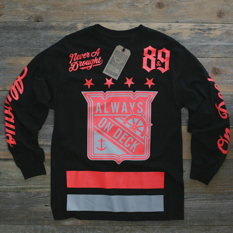 On Deck Jersey Tee Infrared L/S - 1