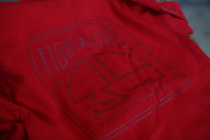 MFG Wax Stamp Zip Up Sweatshirt Red - 3