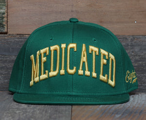 Medicated Green / Yellow Snapback