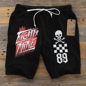 Race Team Black French Terry Shorts Infrared - 2