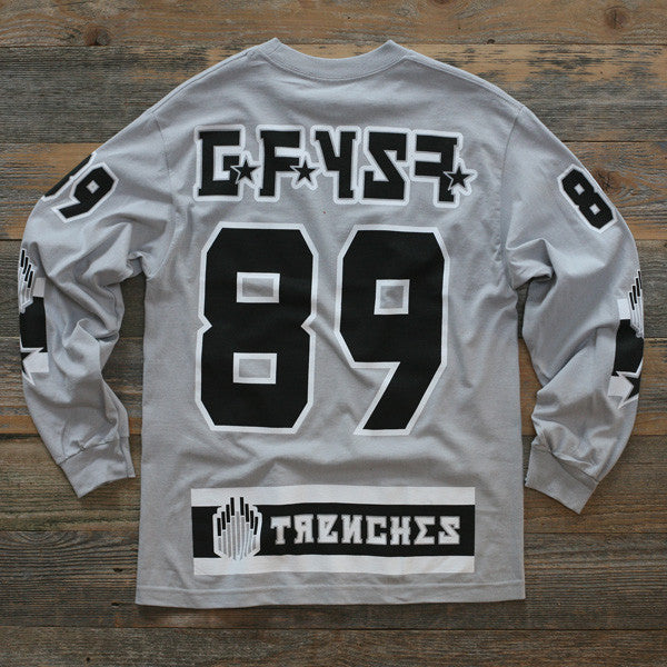Moscow Wolf Grey Hockey Jersey Tee L/S - 2
