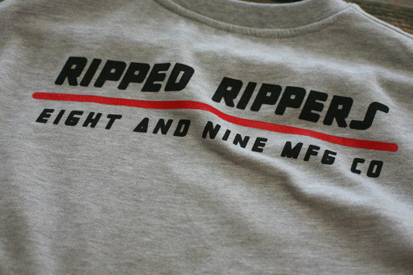 Ripped Rippers Crewneck Sweatshirt Grey - 4