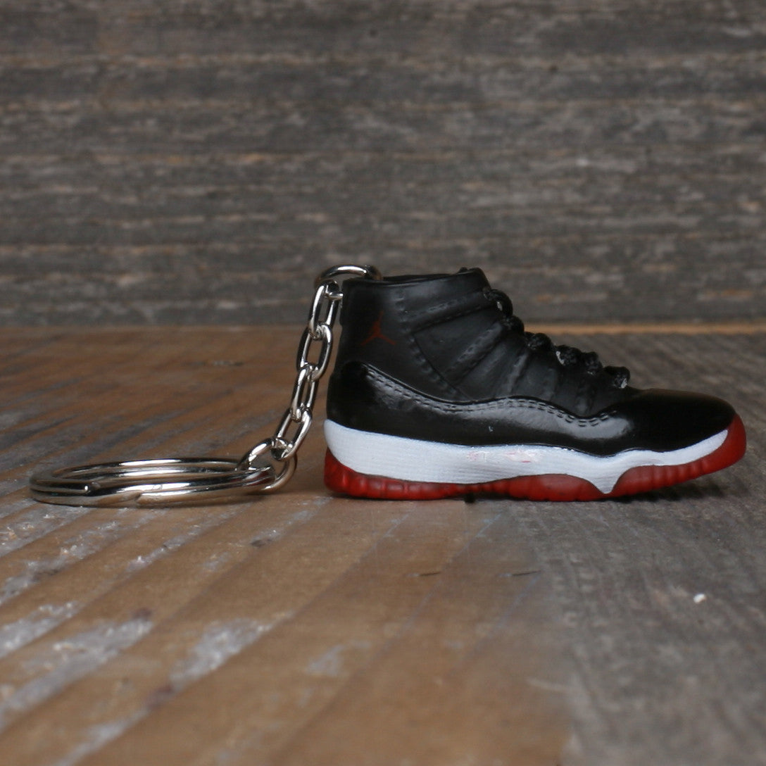 Jordan Bred 11 Sneaker Keychain