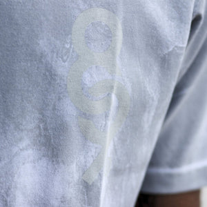 Ink Block Weathered T Shirt White Crest Streetwear