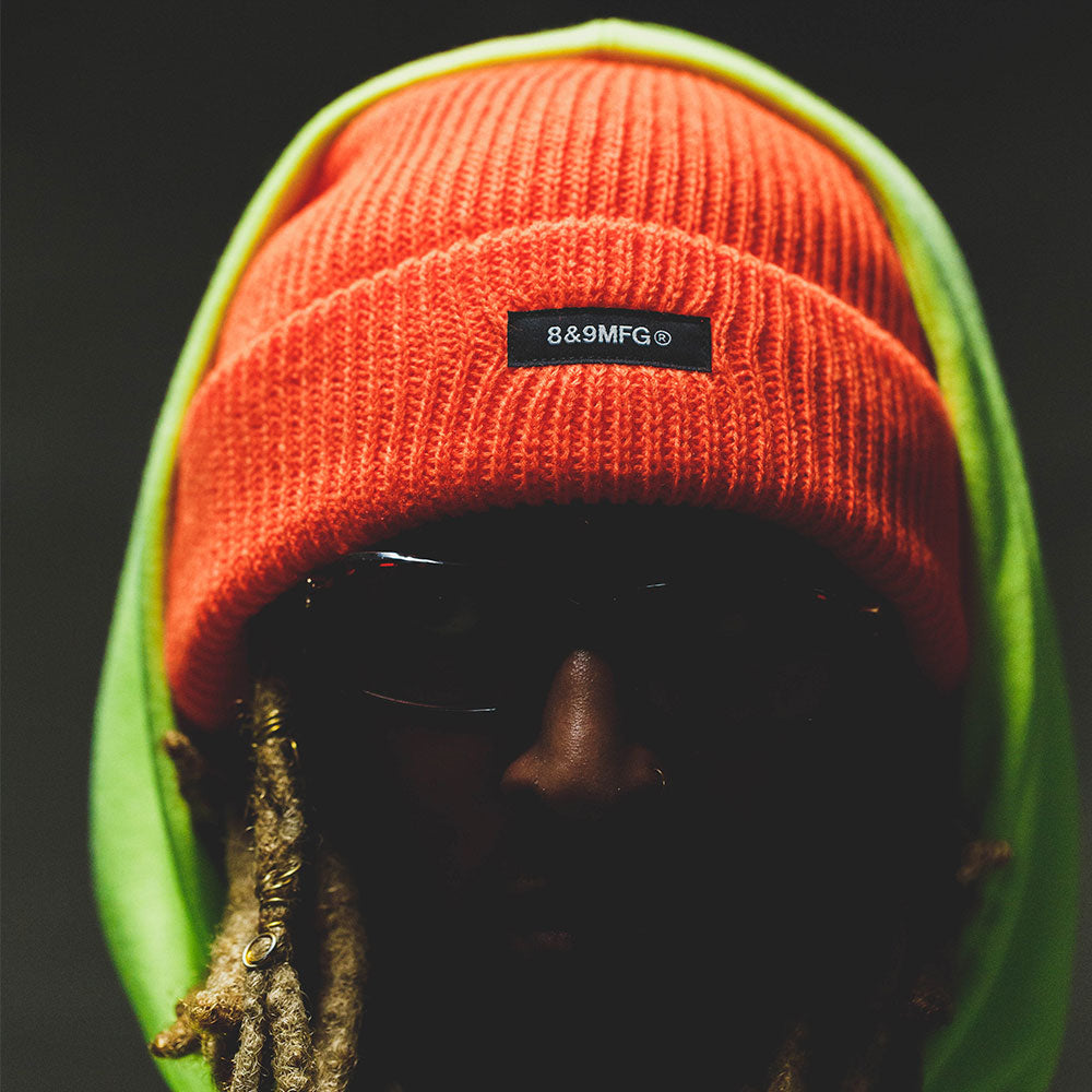 MFG Beanie Orange – 8&9 Clothing Co.