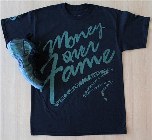 Money Over Fame Dark Pine T Shirt - 3