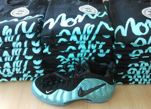Island green foamposite shirt sales