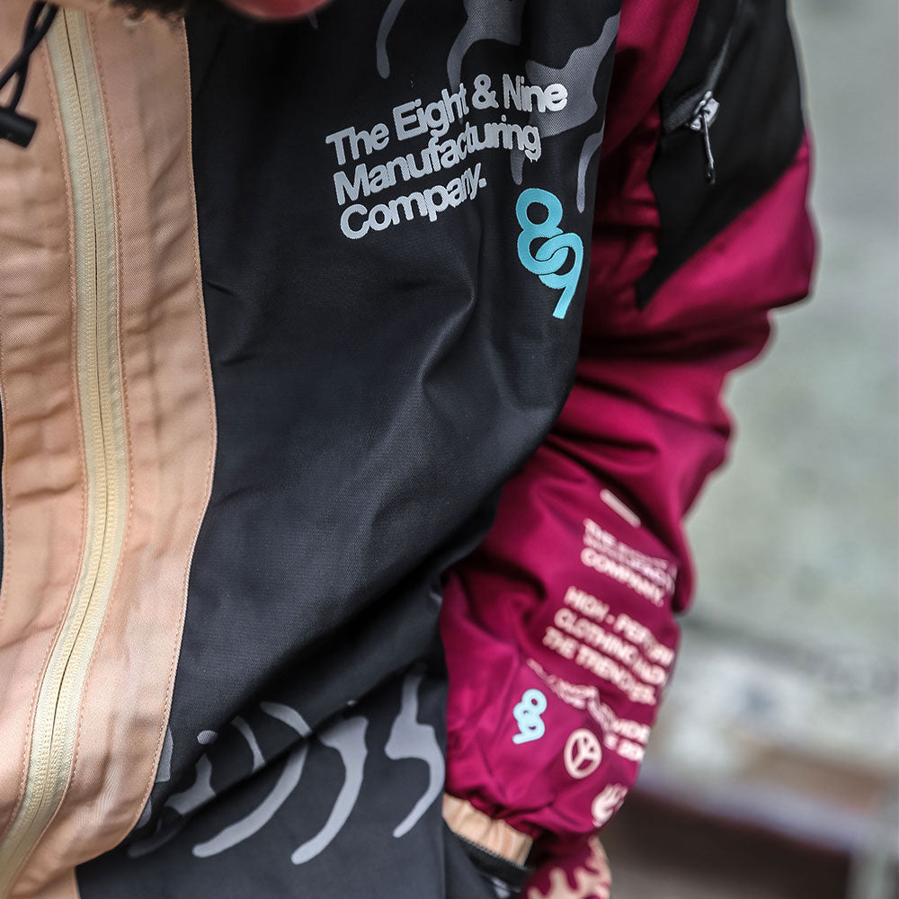 Rebirth Nylon Jacket Berry – 8&9 Clothing Co.