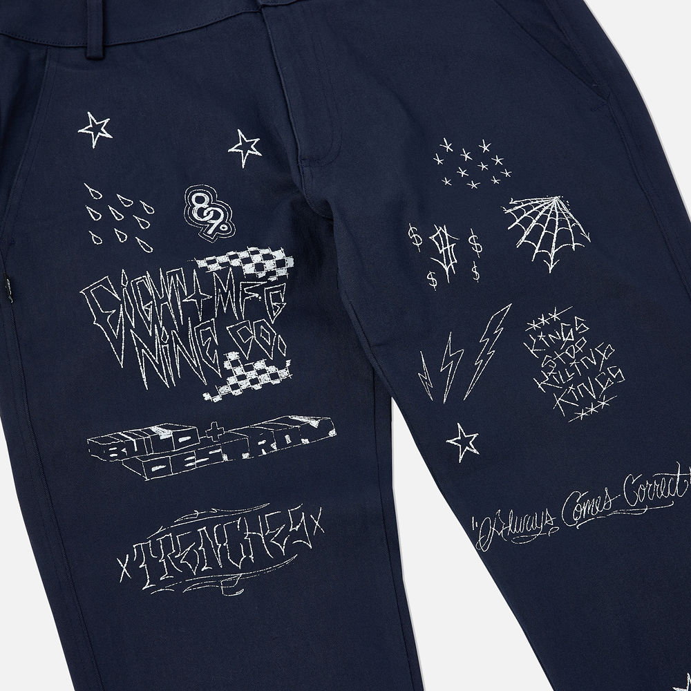 Scribblez Work Pants Navy – 8&9 Clothing Co.