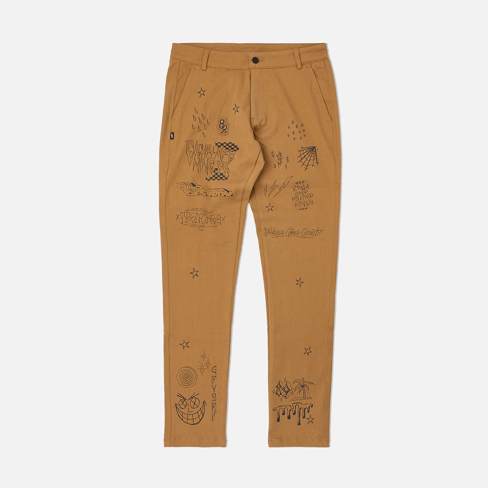 Scribblez Work Pants Tan – 8&9 Clothing Co.