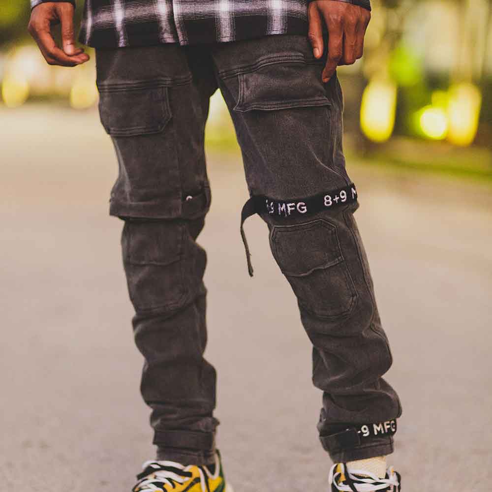 Strapped Up Slim Utility Pant Vintage Wash | Pants W/ Straps