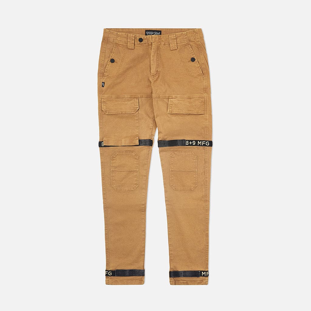 Strapped Up Vintage Washed Utility Pants Tan