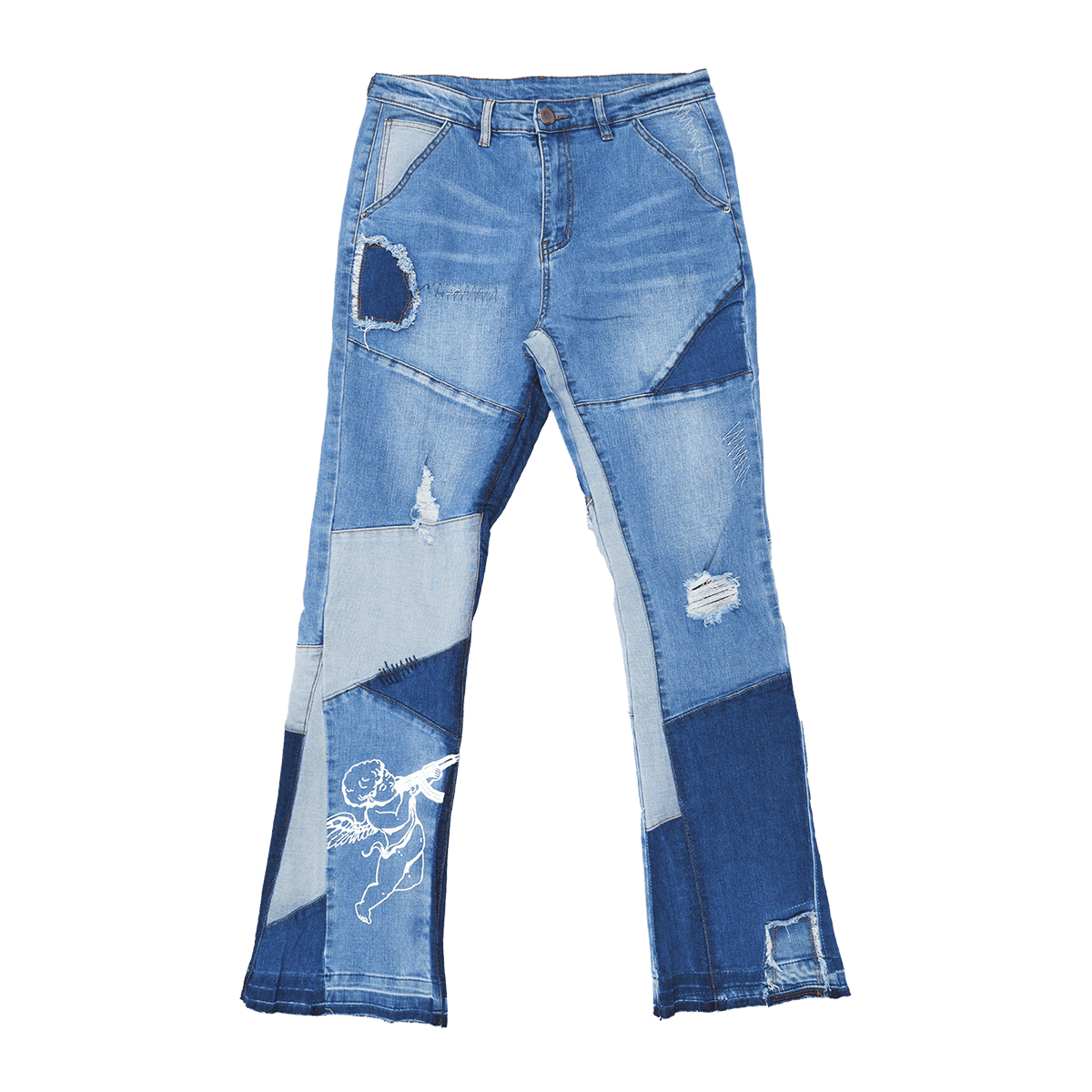 Thrash Stacked Denim Blue – 8&9 Clothing Co.