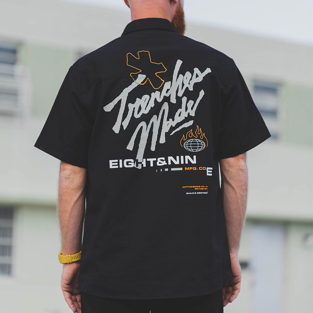 Trenches Made Button Up Shirt Black – 8&9 Clothing Co.