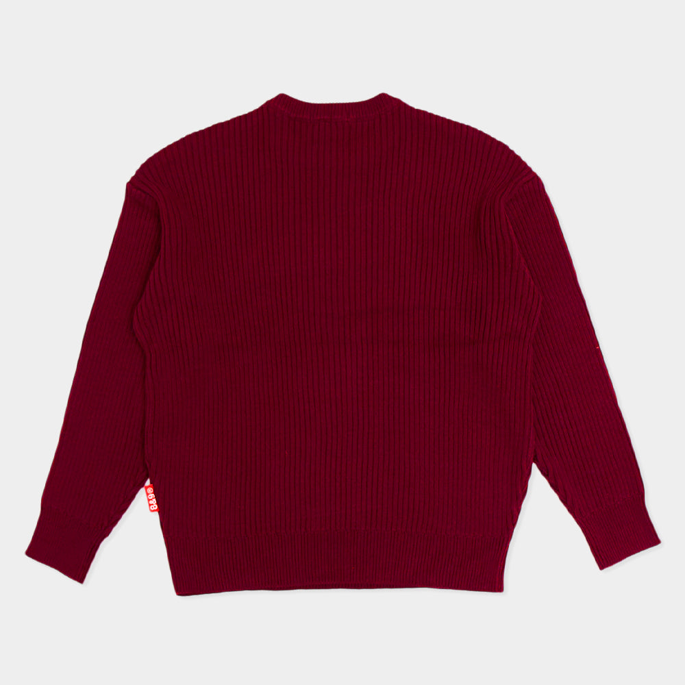 Zero Woven Sweater Plum