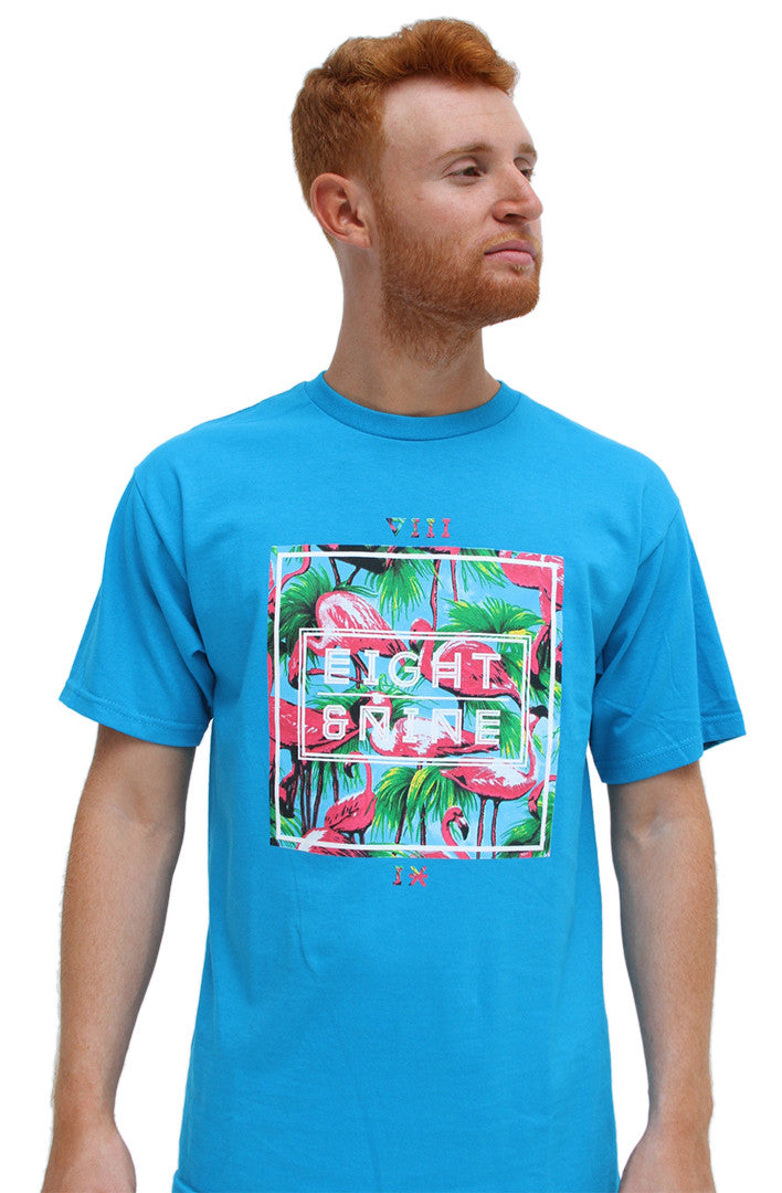 Turquoise Miami Life T Shirt - 1