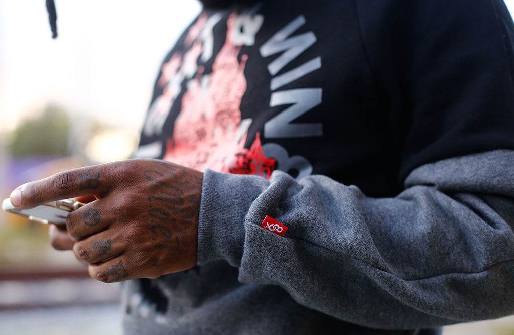 Black Cut And Sew Motherland Crewneck Sweatshirt