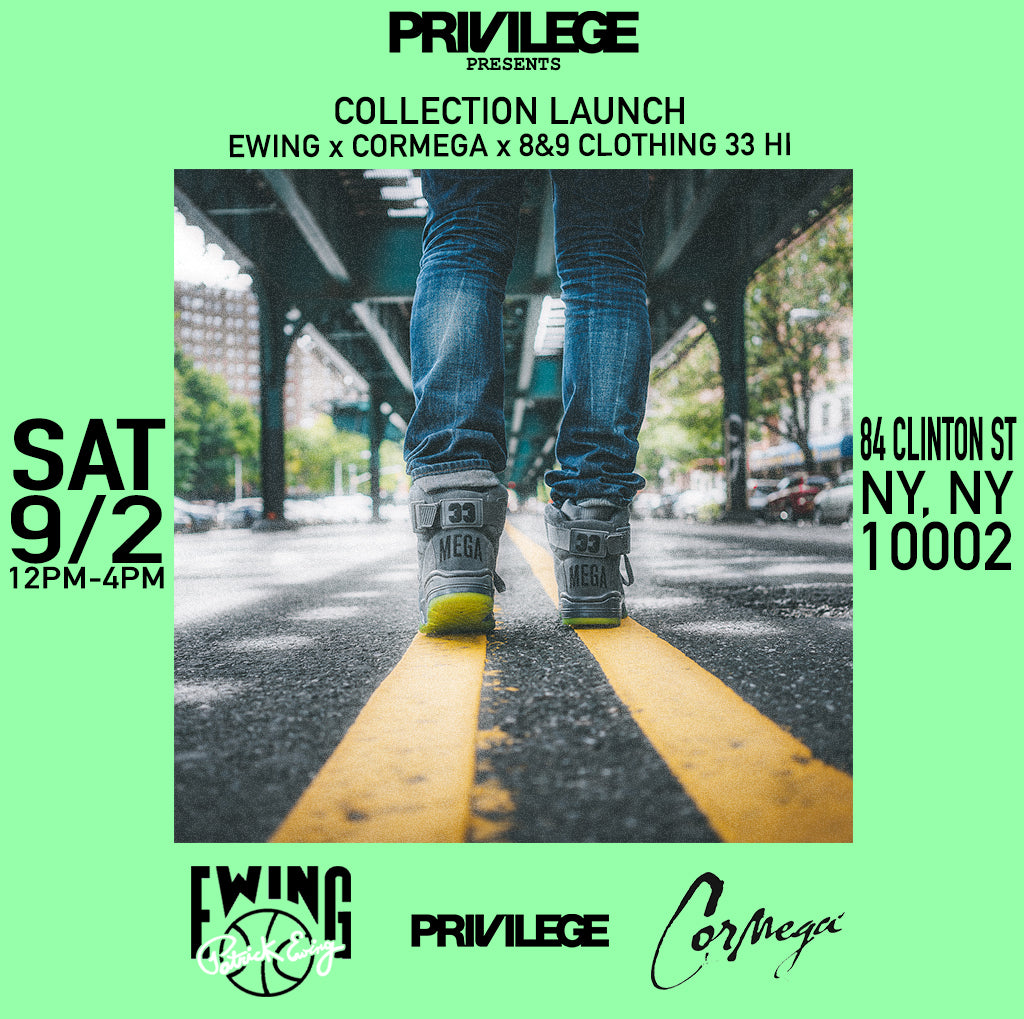 09/02/17: Ewing x Cormega x 8&9 Collection Collection Launch at Privilege NYC