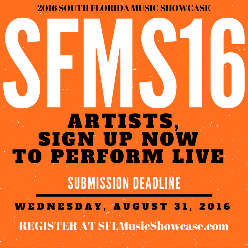 10.13.16 South Florida Music Showcase Sign Up