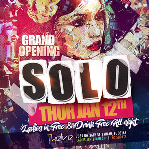 01.12.16 | Grand Opening "SOLO" At Twelve Miami