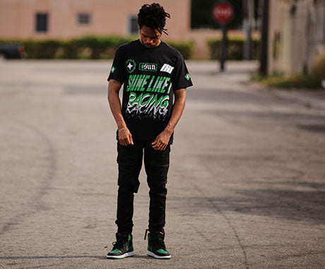Pine green jordan 1 tee shirt Clearance