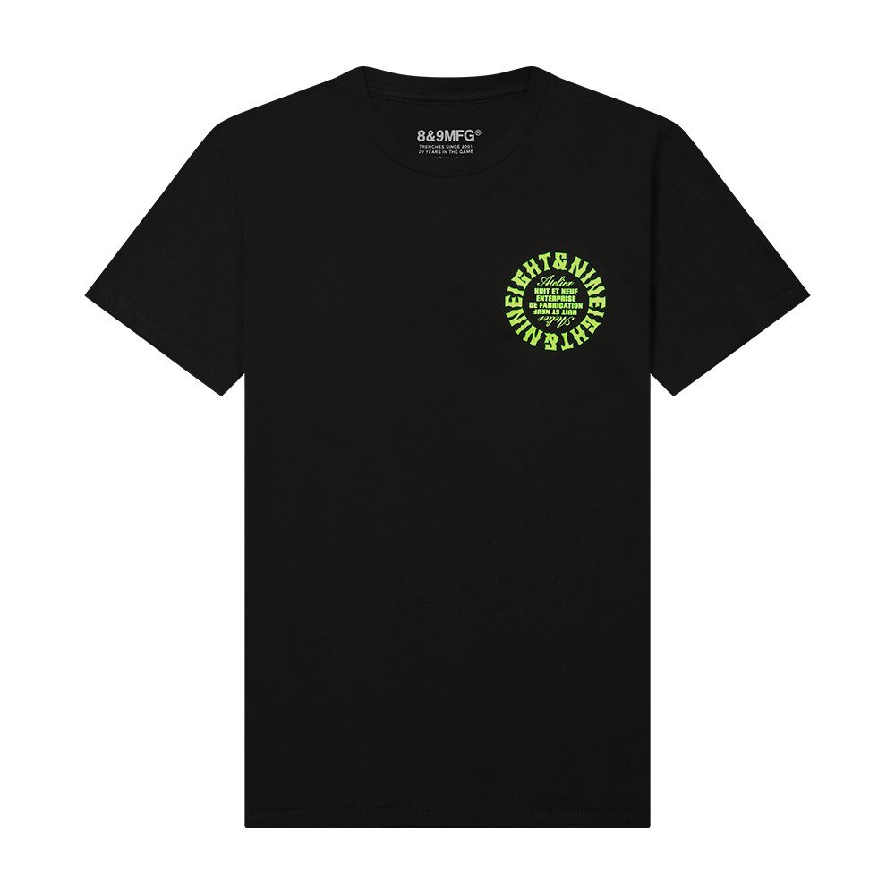 Atelier Volt Black Tee – 8&9 Clothing