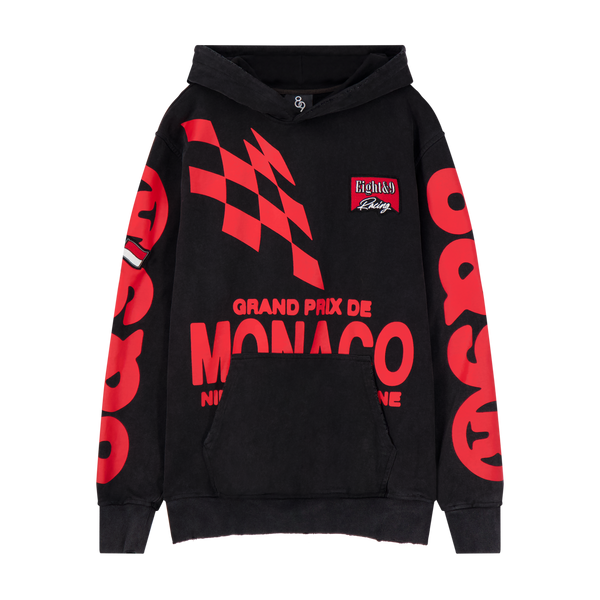 Grand Prix Pullover Black Hoodie – 8&9 Clothing Co.