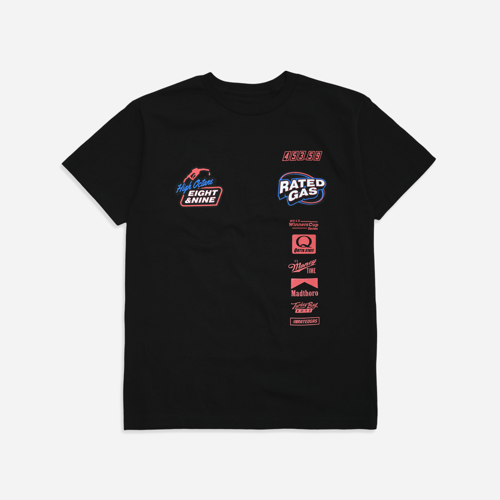 Rated Gas Tee Black