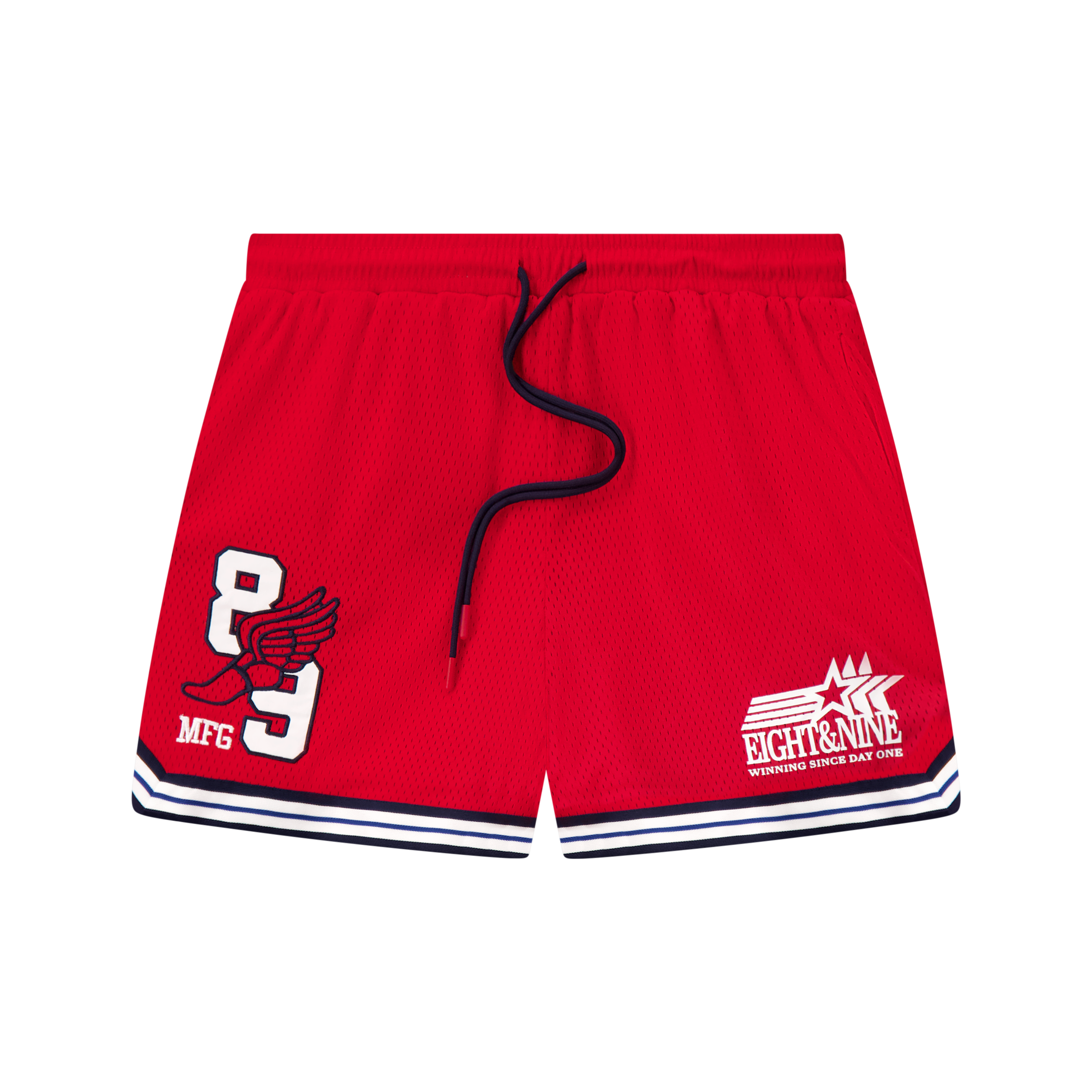 Relay Mesh Shorts Red