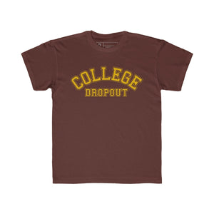 College Drop Out T-Shirt Maroon Youth Quickstrike