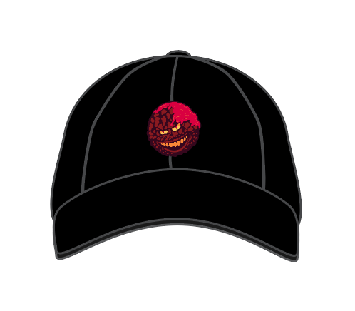 Evil Meatball Dad Hat Black